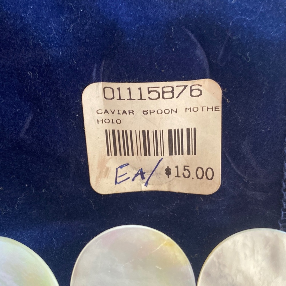 New, Caviar Spoons, Mother of pearl